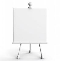 blanco whiteboard Aan de muur. generatief ai foto