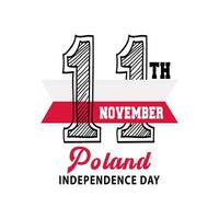 november 11, Polen onafhankelijkheid dag. gelukkig onafhankelijkheid dag van Polen foto