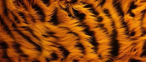 tijger vacht, wild dier textuur, ai gegenereerd foto