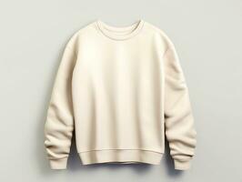 sweater mockup met geïsoleerd wit achtergrond ai generatief foto