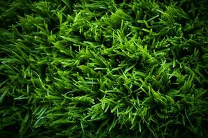 gesimuleerd groen grasmat biedt een levendig backdrop of inspirerend structuur ai gegenereerd foto