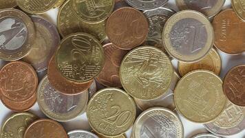 euromunten achtergrond foto