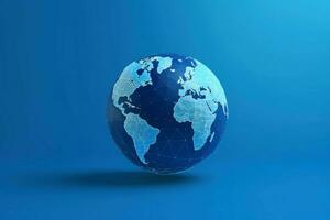 informatief aarde wereldbol papier. genereren ai foto