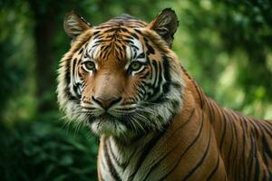 Bengalen tijger behang ai gegenereerd foto