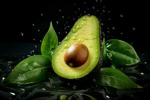 voedzaam vers avocado. genereren ai foto