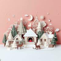 betoverend kersttijd - grillig papercraft creaties brengen Kerstmis magie naar leven foto