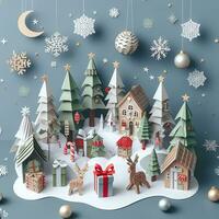 betoverend kersttijd - grillig papercraft creaties brengen Kerstmis magie naar leven foto