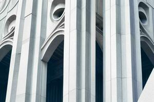 mijlpaal bouwkundig detail van een monument gebouw. achtergrond. ai generatief pro foto