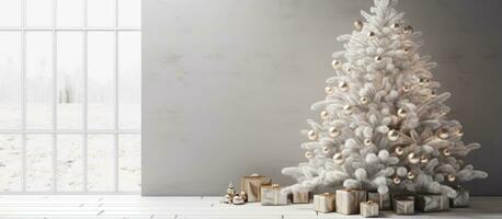 decoraties voor een blij Kerstmis boom foto
