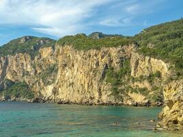 strand Aan corfu eiland foto