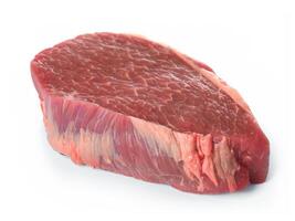 vers rauw rundvlees steak geïsoleerd Aan wit achtergrond foto