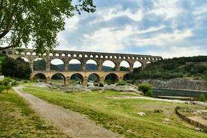 pont du gard, Gardon, nimes Frankrijk foto