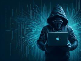 internet veiligheid bescherming van hacker aanvallen cyber aanval ai genereren foto