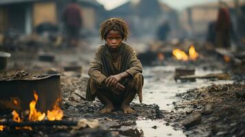 Internationale armoede uitroeiing dag foto