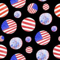 waterverf naadloos patroon van Amerikaans symboliek foto