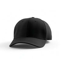 voorkant visie zwart hoed model, generatief ai foto