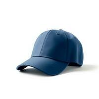 voorkant visie blauw hoed model, generatief ai foto