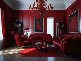 luxe leven kamer interieur - ai generatief foto