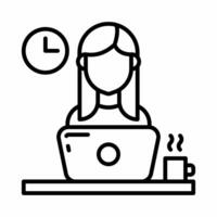 freelancer icoon in vector. illustratie foto