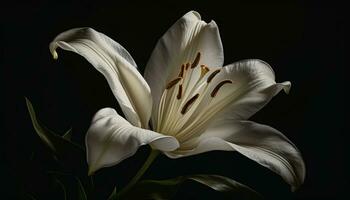 een mooi geel bloem bloesems in de vers zomer lucht gegenereerd door ai foto