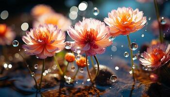 een levendig boeket van kleurrijk gerbera madeliefjes weerspiegelt liefde schoonheid gegenereerd door ai foto