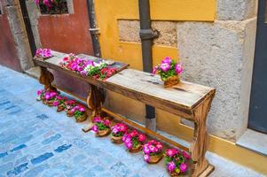 bloemenfestival in girona temps de flors, spanje. 2018 foto