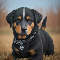 vrouw gelukkig naar Speel met schattig honden foto