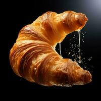 ai generatief een foto van croissant