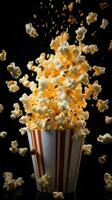 ai generatief een foto van popcorn