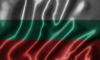 behang met bulgarije vlag en wapperende vlag per stof.