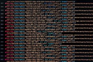 desktop broncode en wallpaper door codering en programmering. foto