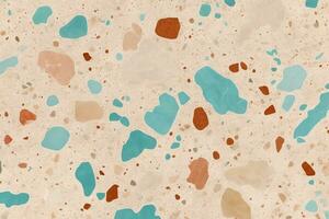 terrazzo structuur achtergrond, terrazzo mozaïek- tegels, terrazzo marmeren achtergrond, terrazzo tegels textuur, ai generatief foto