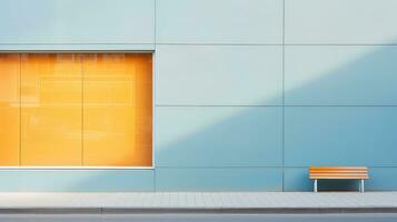 visie helder gebouw winkel achtergrond ai gegenereerd foto