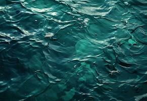 antenne visie naar oceaan golven. abstract water oppervlakte van oceaan. stormachtig water achtergrond. gemaakt met generatief ai foto