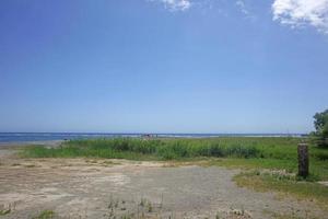 frangokastello strand creta eiland covid-19 seizoen achtergrondafdrukken foto