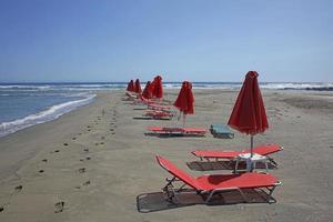 frangokastello strand creta eiland covid-19 seizoen achtergrondafdrukken foto