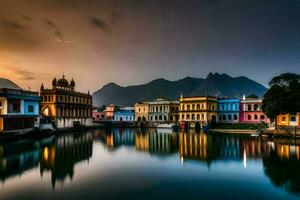 de stad van udaipur, Indië. ai-gegenereerd foto