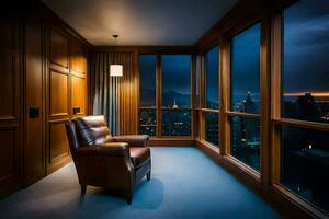 kamer, de westin Seattle Seattle waterkant. ai-gegenereerd foto