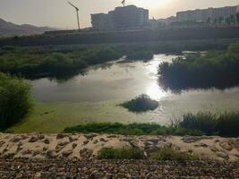 landschap van de martil vallei in tetouan Marokko foto