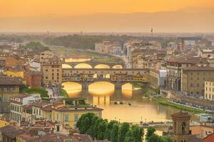 visie van de stad van Florence, stadsgezicht van Italië foto