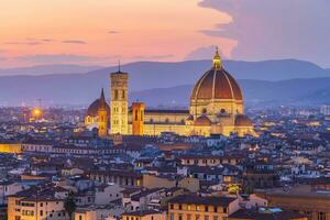 visie van de stad van Florence, stadsgezicht van Italië foto