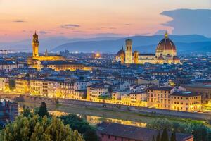 visie van de stad van Florence, stadsgezicht van Italië foto