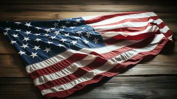 origineel Amerikaans vlag achtergrond afbeelding, hoog resolutie ai gegenereerd foto