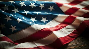 origineel Amerikaans vlag achtergrond afbeelding, hoog resolutie ai gegenereerd foto