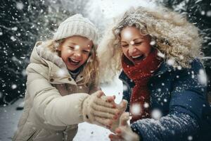 gebouw winter herinneringen - ai gegenereerd foto