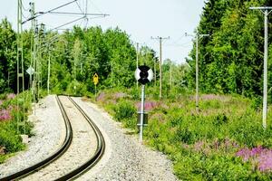 een het spoor weg foto