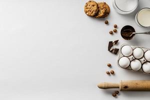 kopieer ruimte ingrediënten cookies. resolutie en mooie foto van hoge kwaliteit