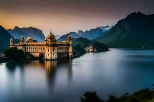 de paleis van de koning, Indië. ai-gegenereerd foto