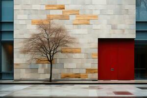 minimalisme buitenkant samenstelling voor de facade details. generatief ai foto
