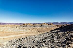 landschappen van de atacama woestijn - san pedro de atacama - el loa - antofagasta regio - Chili. foto